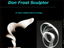 Tablet Screenshot of donfrostsculptor.com